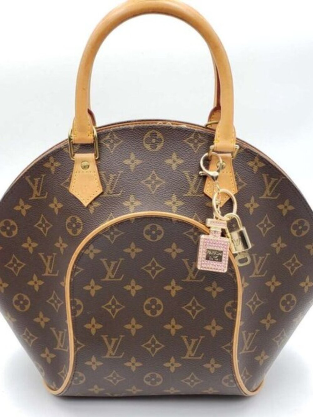 Louis Vuitton Gold Lock 🔑 Authentic LV Padlock + Bag Unbranded N5 Bottle Charm - Picture 8 of 9